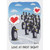 Penguin Love at First Sight Funny Anniversary Card: Love at first sight!
