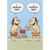 Cavemen Invented Cake and Beer Funny Birthday Card: I invented cake. - I invented beer.