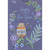 Packaged Rosh Hashanah Cards: Set of 8 - Honey Jar, Bees and Flowers on Purple: Hapy New Year  Honey