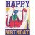 Birthday Card for Kids: Little Blue Dinosaur Riding Big Red Dinosaur: Happy Birthday!