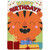 Birthday Card for Kids: Cute Orange Smiling Tiger with Closed Eyes: Happy Birthday!!