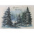 Boxed Holiday Cards: Season's Greetings - Tall Snow Covered Evergreen Trees, Petite, Set of 12: Season's Greetings