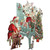 3D Pop Up Christmas Card: Santa Playing Blue Piano