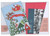 3D Super Pop Up Christmas Card: Santa in Sleigh Flying Over Snow Covered Homes: Fully Opened