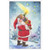 Christmas Card: Santa Holding Child Catching Shooting Star