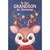 Christmas Card for Young Grandson: Cute Reindeer with Decorations Strung on Antlers: To Our Grandson at Christmas