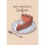 Thanksgiving Card for Adult Godson: Pie Slice with Whipped Cream on Plate: Happy Thanksgiving, Godson