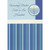Hanukkah Card for Brother and Sister-in-Law: Light and Dark Blue Vertical Lines and Gold Dots: For a Wonderful Brother and Sister-in-Law at Hanukkah
