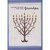 Hanukkah Card for Grandpa: Tree Branches Menorah Inside Blue Border: Loving Wishes for You, Grandpa