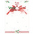Christmas Card for Wife: Two Birds Wearing Scarves, Holly and Snowflakes: to my wife…