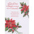 Christmas Card for Son and Daughter-in-Law: What Matters Most, Two Poinsettias: For a Wonderful Son and Daughter-in-Law - With Love at Christmas - “What matters most when Christmas is here is the family we love and treasure all year.”