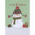 Handmade 3D 1st Christmas Card for Baby Boy or Girl: Cute Snowman, Green Hat, Silver Sequins: It's Your 1st Christmas!