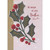 Handmade 3D Christmas Card for Brother: All Through the Year, Die Cut Holly Leaves and Berries: All Through the Year, Brother…