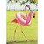 Birthday Card for Woman: Flamingo in Flamingo Float on Grass