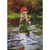 Funny Father's Day Card: Otter Fisherman in Stream Wearing Green Waders