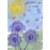 Floating Purple Flowers Religious Easter Card: God Bless You at Easter