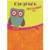 Cute Owl on Pink Branch with Glitter Accents: Daughter Birthday Card: Daughter, You're Owlstanding!