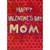 Yellow Letters on Repeated Hearts: Mom Funny Valentine's Day Card: Happy Valentine's Day, MOM.