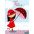 Girl Holding Umbrella with Hearts: Young Girl Juvenile Valentine's Day Card: For a terrific girl on Valentine's Day