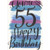 You're 55 Blue and Purple Brush Strokes Age 55 / 55th Birthday Card: You're 55 - Happy Birthday