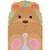 Teddy Bear with Paws on Mouth Gate Fold Age 1 / 1st Birthday Card for Girl: 1 Today