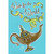 Gold Genie Lamp Age 14 / 14th Birthday Card: Wish for the World - 14