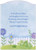 Purple Flower and Butterfly and White Picket Fence Die Cut Z-Fold Birthday Card for Daughter: Inside