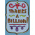 Thanks a Billion with Blue Border Thank You Card: Thanks A Billion