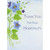 Sparkling Blue Flower Die Cut Z-Fold Hospitality Thank You Card: Thank You For Your Hospitality