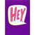 Hey in Neon Colors Thinking of You Card: Hey.