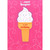 Sweet Daughter Sparkling Ice Cream Cone Juvenile Birthday Card for Daughter: for a sweet Daughter - on your birthday