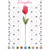 Single Long Stemmed Rose and Circular Patterns Birthday Card for Daughter: Daughter