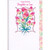 Pink Flowers Inside Swirling Pink Foil Frame Short Fold Birthday Card for Daughter-in-Law: Happy Birthday, Daughter-in-Law