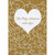 Gold Foil with White Swirls and Heart Husband Birthday Card: For My Husband with Love