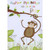 Monkey and Single Branch on Shimering Paper Juvenile : Kids Birthday Card for Young Boy: Happy Birthday to a Fun Boy