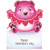 Baby Bear with Heart String Juvenile Valentine's Day Card: Happy Valentine's Day
