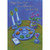 Seder Plate, Candles and Vase on Green Tablecloth : Grandson and Wife Passover Card: Happy Passover to a Special Grandson and your Wife