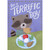 Raccoon with Matzah and Seder Plate Juvenile Passover Card for Boy: For a Terrific Boy