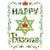 Crown Inside Green Star of David : Mom and Dad Passover Card: Happy Passover