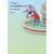 Purple Dog Takes Coin Out of Fountain Funny / Humorous Birthday Card: Today is the perfect day to remind you...