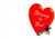 Pug Puppy and Red Heart Funny : Humorous Cute Romantic Card: Belongs to You!