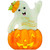 Cute Googly Eyed Ghost in Pumpkin Juvenile Halloween Card for Godchild: For A Very Special Godchild