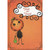 Pumpkin Person Holding Green Bag : Orange Swirls Juvenile Halloween Card for Kids : Kid : Children: Trick-or-Treat!