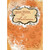 Warm Wishes 3D Banner : Repeated Pumpkins on Orange Designer Boutique Hand Decorated Halloween Card: Warm Wishes on Halloween