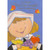 Pilgrim Girl Closeup Holding Basket of Food Juvenile Thanksgiving Card for Great-Granddaughter: To A Special Great-Granddaughter - Happy Thanksgiving