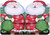 Santa Holding Green Bag of Toys Die Cut Juvenile Christmas Card for Young Grandson: When you get tucked in tight on Christmas Eve… Know that Santa will be sure to leave… - Tons of presents wrapped with bows and lots of toys… 'Cause, Grandson, you're one very special boy! Merry Christmas XOXOX