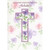 Purple Flowers Inside Pink Foil Trimmed Cross Religoius Easter Card for Godmother: An Easter Wish for a Special Godmother