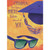 Blue Grad Cap and Sunglasses on Orange Graduation Congratulations Card for Grandson: Grandson, You have a bright future ahead of you