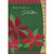 3 Poinsettias on Dark Green African American Christmas Card for Mother: Merry Christmas, Mother