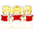 Three Cute Angels with Song Books Die Cut Religious Christmas Card